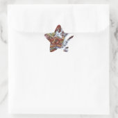 Japans ontwerp voor drakenTattoo Ster Sticker (Tas)