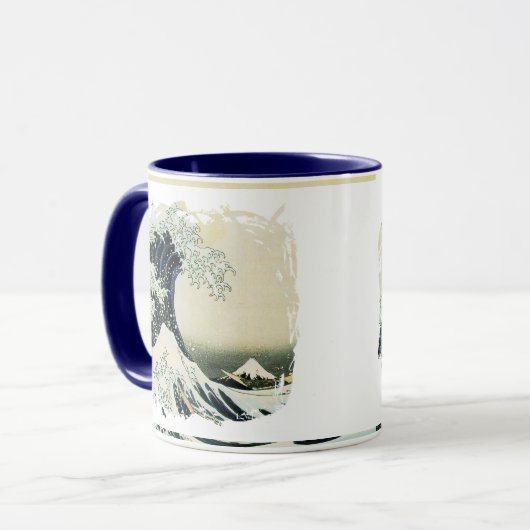 Japans ontwerp voor golfschildering mok (Voorkant links)