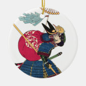 Japans Oost-Samurai Warrior Japan Keramisch Ornament (Voorkant)