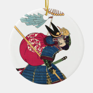 Japans Oost-Samurai  Warrior Japan Keramisch Ornament