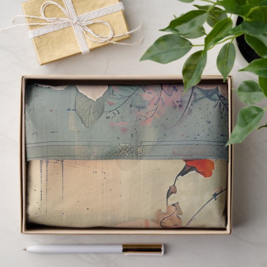 Japans  Oosters Fan Water Kleur Tissuepapier (Geschenk)