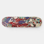 Japans oosterse dames maiko geisha ukiyo-e art persoonlijk skateboard (Horizontaal)