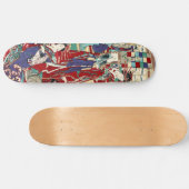 Japans oosterse dames maiko geisha ukiyo-e art persoonlijk skateboard (Horizontaal)