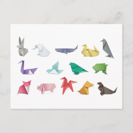 Japans origami briefkaart voor postovergangen (Voorkant)