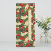 Japans origami patroon Kerst Vakantie Kaart (Staand voorkant)