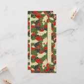 Japans origami patroon Kerst Vakantie Kaart (Voorkant / Achterkant in situ)