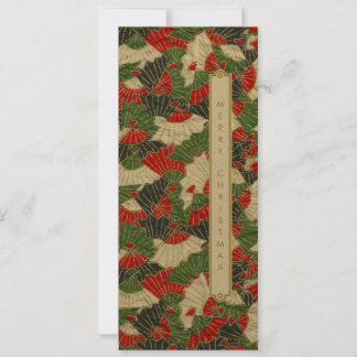 Japans origami patroon Kerst Vakantie Kaart