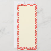 Japans origami patroon Kerstmis Feestdagenkaart (Achterkant)