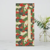 Japans origami patroon Kerstmis Feestdagenkaart (Staand voorkant)