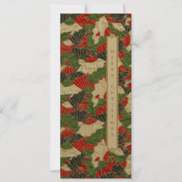 Japans origami patroon Kerstmis Feestdagenkaart