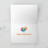 Japans paar jubileumkaart kaart (Binnen)