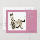 Japans paard samurai art paardrijkskunde feestdagenkaart (Voorkant / Achterkant)