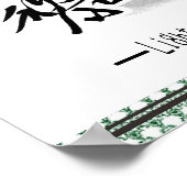 Japans paard samurai art paardrijkskunde poster (Hoek)