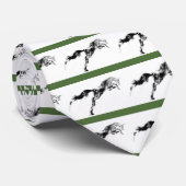 Japans paard samurai art paardrijkskunde stropdas (Opgerold)