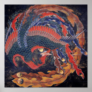 Japans pacock poster