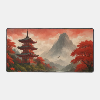 Japans Pagoda Landschap Bureaumat