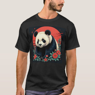 Japans Panda Art Graphic T-shirt