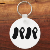 Japans Papa パパ | Nihongo-taal Sleutelhanger (Achterkant)