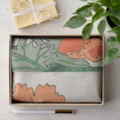 japans papaver decoupaging rood Sinaasappel Tissuepapier (Geschenk)