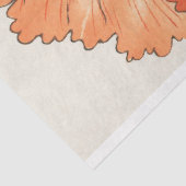 japans papaver decoupaging rood Sinaasappel Tissuepapier (Detail)