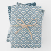 Japans patroon 2 — Papierbladen oppakken Inpakpapier Vel (In situ)