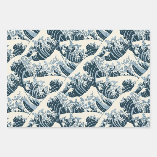 Japans patroon 3 Papierbladen overvullen Inpakpapier Vel (Voorkant 3)