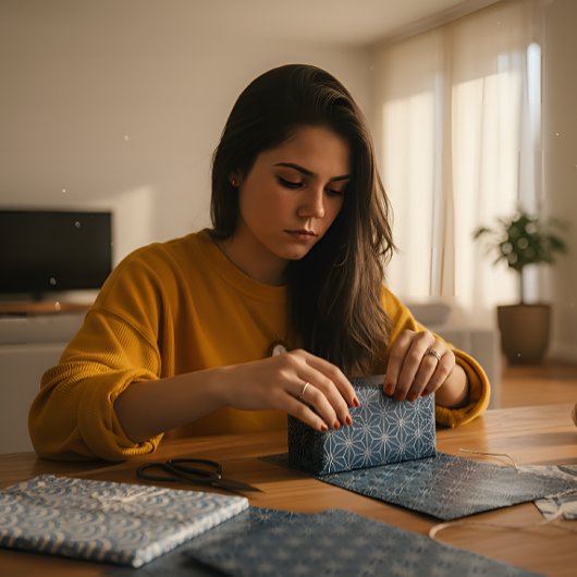 Japans patroon 3 Papierbladen overvullen Inpakpapier Vel
