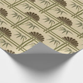 Japans patroon bamboe chrysantemum C0991 Cadeaupapier (Hoek)