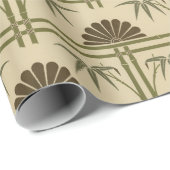Japans patroon bamboe chrysantemum C0991 Cadeaupapier (Rol Hoek)