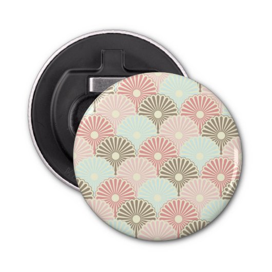 Japans  patroon button flesopener (Voorkant)
