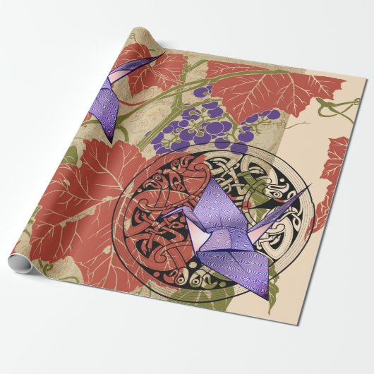 JAPANS PATROON COLLAGE Wrapppapier Cadeaupapier (Uitgerold)