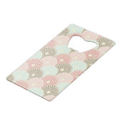 Japans  patroon creditkaart flessenopener (Achterkant Gekanteld)