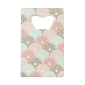 Japans  patroon creditkaart flessenopener (Achterkant)