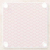 Japans patroon glazen onderzetter (Achterkant)