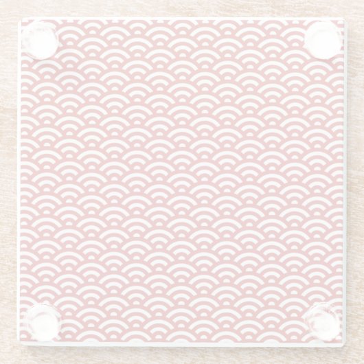 Japans patroon glazen onderzetter (Achterkant)