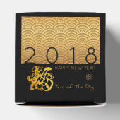 Japans patroon Gold Dog 2018 Favor Box Bedankdoosjes (Bovenkant)
