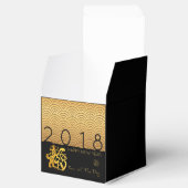 Japans patroon Gold Dog 2018 Favor Box Bedankdoosjes (Geopend)