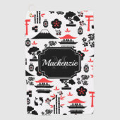 Japans patroon golfhanddoek (Voorkant)