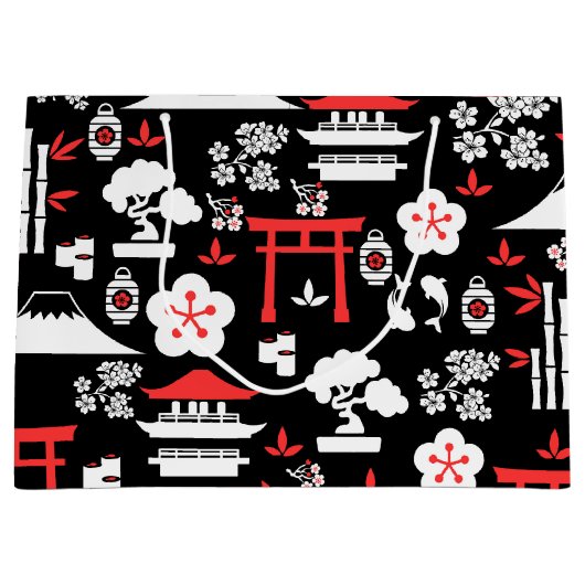 Japans patroon groot cadeauzakje (Voorkant)