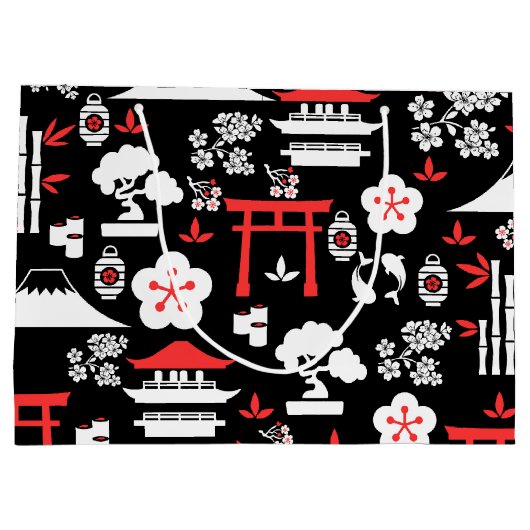 Japans patroon groot cadeauzakje (Achterkant)
