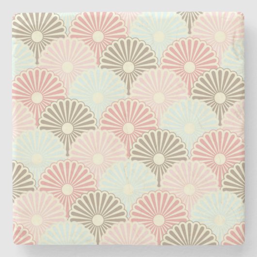 Japans  patroon stenen onderzetter (Voorkant)