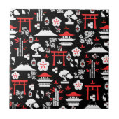 Japans patroon tegeltje (Voorkant)