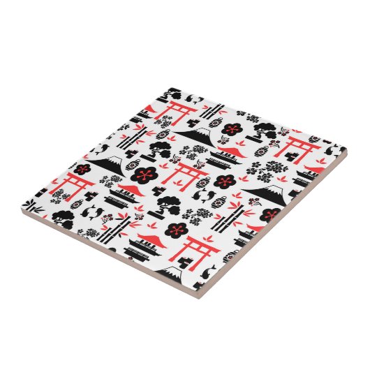 Japans patroon tegeltje (Zijkant)