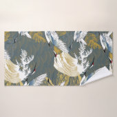 Japans patroon. Traditionele achtergrond van motie Badhanddoek (Badhanddoek)