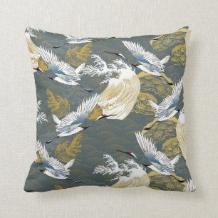 Japans patroon. Traditionele achtergrond van motie Kussen