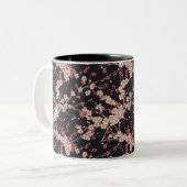 Japans Patroon  Tweekleurige Koffiemok (Voorkant links)