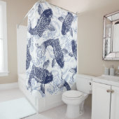 JAPANS PATTERN FISH IN WATER Shower Curtain Douchegordijn (In situ)