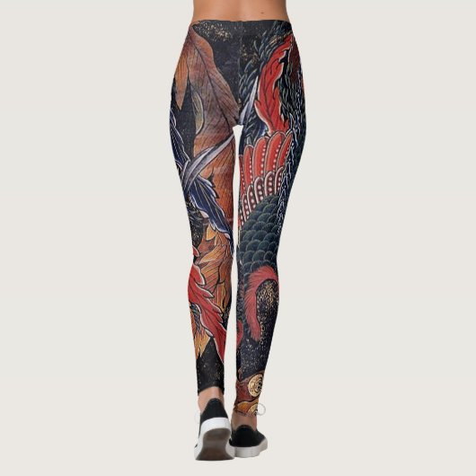 Japans Phoenix Leggings (Achterkant)