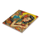Japans Pin Up Tegeltje (Zijkant)