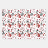 Japans Pogoda, Geisha, Cranes en Koi Inpakpapier Vel (Voorkant)